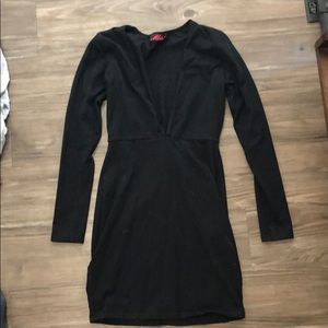 Black mini dress